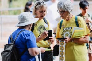 Photo of older women participating in a climate change protest